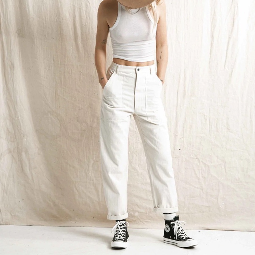 P&Co Fatigue Pants in Ecru sz UK12/US8